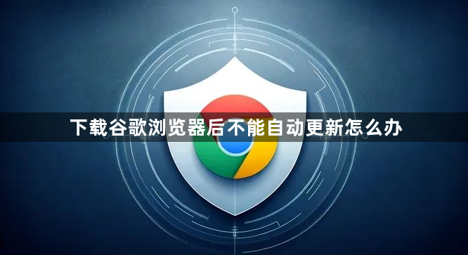 下载谷歌浏览器后不能自动更新怎么办1