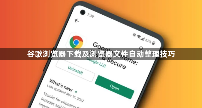 谷歌浏览器下载及浏览器文件自动整理技巧1