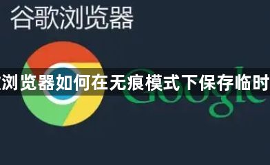 谷歌浏览器如何在无痕模式下保存临时密码1