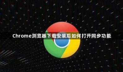 Chrome浏览器下载安装后如何打开同步功能1