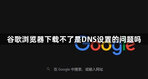 谷歌浏览器下载不了是DNS设置的问题吗1