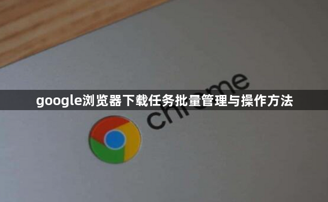 google浏览器下载任务批量管理与操作方法1