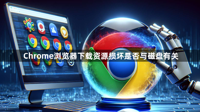 Chrome浏览器下载资源损坏是否与磁盘有关1