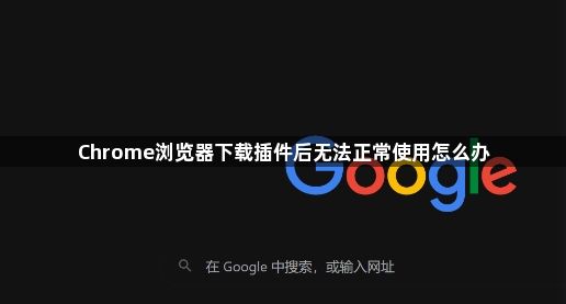 Chrome浏览器下载插件后无法正常使用怎么办1
