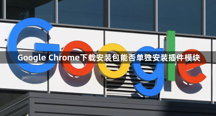 Google Chrome下载安装包能否单独安装插件模块1
